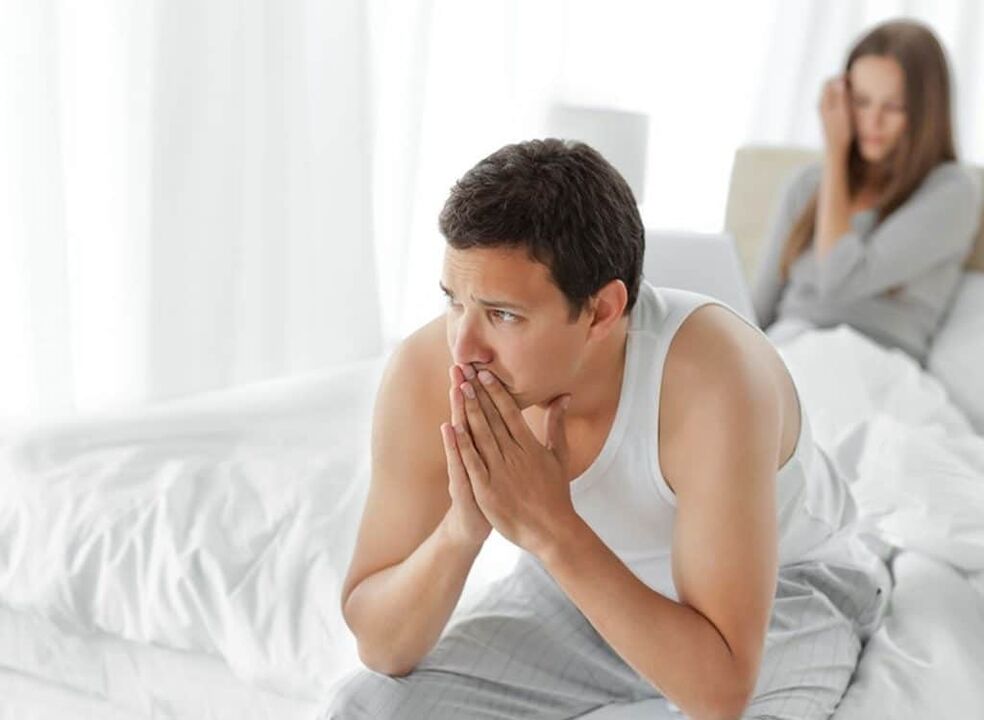 muž se špatnou potencí kvůli prostatitidě
